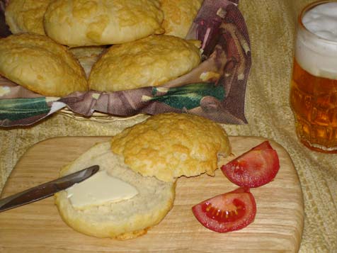 Käsebrötchen fertig gebacken